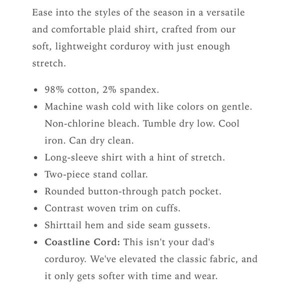 NWT TOMMY BAHAMA Coastline Cord Stretch Harbor Check Shirt Men 2XLT Featherstone - Picture 6 of 15